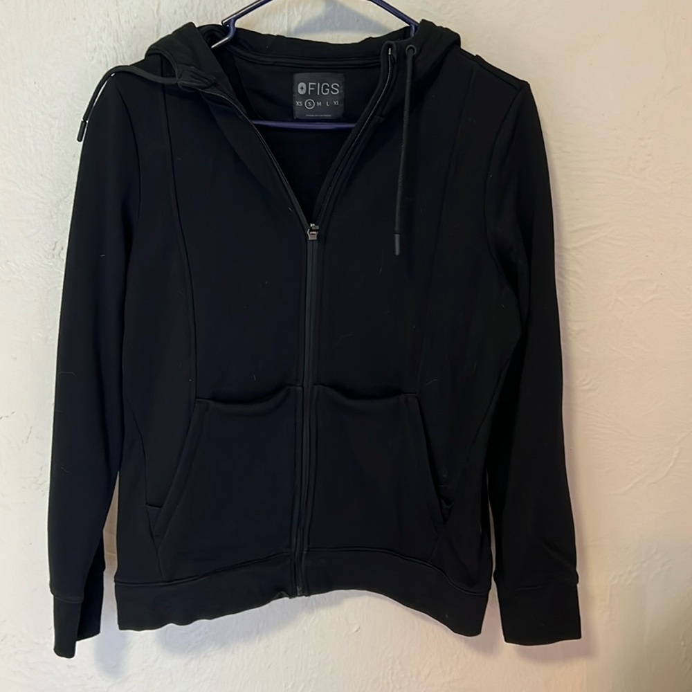 Figs On Shift Full Zip Hoodie Black S